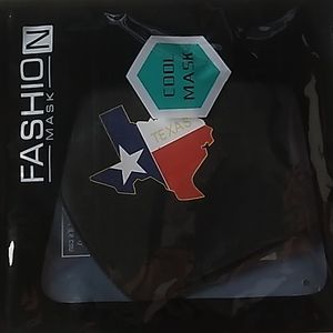 Texas Mask Non Medical in Black, Red, Blue & White with ear loops Brand new
